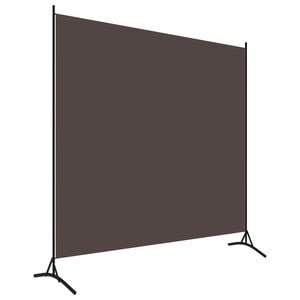 vidaXL Cloison de s&eacute;paration marron 175x180 cm tissu
