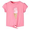vidaXL T-shirt pour enfants rose fluo vif 92