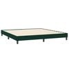 vidaXL Sommier &agrave; lattes de lit et matelas vert fonc&eacute; 180x220cm velours