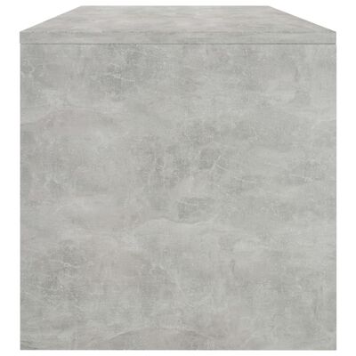 vidaXL Table basse Gris cement 100 x 40 x 40 cm Aggloméré