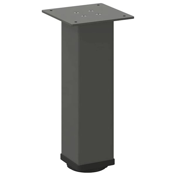 vidaXL Pieds de table basse 4 pi&egrave;ces Anthracite 42-44 cm Acier