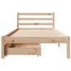 vidaXL Cadre de lit sans matelas 75x190 cm bois de pin massif