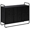 vidaXL Buffet Ch&ecirc;ne noir 102 x 35 x 75 cm Bois d'ing&eacute;nierie