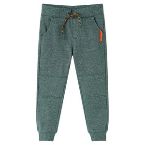 Pantalon de surv&ecirc;tement pour enfants vert fonc&eacute; 92