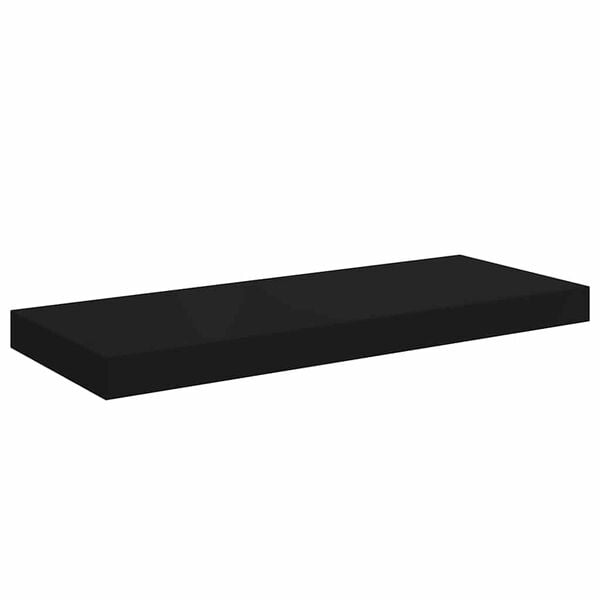 vidaXL &Eacute;tag&egrave;re murale flottante Noir 60x23,5x3,8 cm MDF