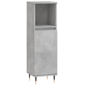 vidaXL Armoire de salle de bain gris b&eacute;ton 30x30x100 cm