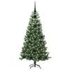 vidaXL Sapin de No&euml;l avec 150 LED avec support Vert 120 cm PVC
