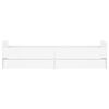 vidaXL Cadre de lit sans matelas blanc 75x190 cm