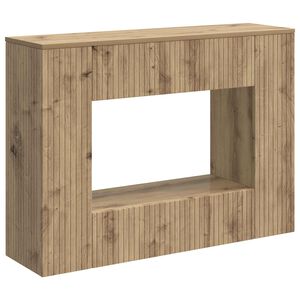 vidaXL Table console Ray&eacute; Ch&ecirc;ne Artisanal 101 x 29 x 74 cm