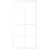vidaXL Porte coulissante Verre ESG et aluminium 102,5x205 cm Blanc