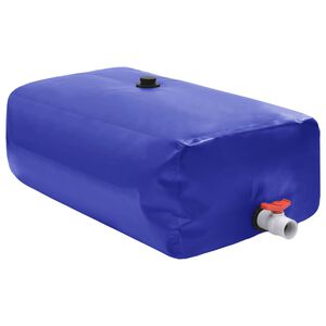 vidaXL R&eacute;servoir d'eau avec robinet pliable 100 L PVC