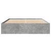 vidaXL Cadre de lit sans matelas gris b&eacute;ton 150x200 cm bois ing&eacute;nierie