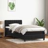 vidaXL Sommier à lattes de lit avec matelas noir 80x220 cm velours