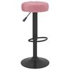 vidaXL Tabourets de bar lot de 2 rose velours