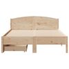 vidaXL Cadre de lit sans matelas 120x200 cm bois de pin massif