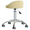 vidaXL Tabouret de massage Crème Similicuir