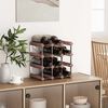 vidaXL Casier &agrave; bouteilles pour 12 bouteilles Marron Bois pin solide