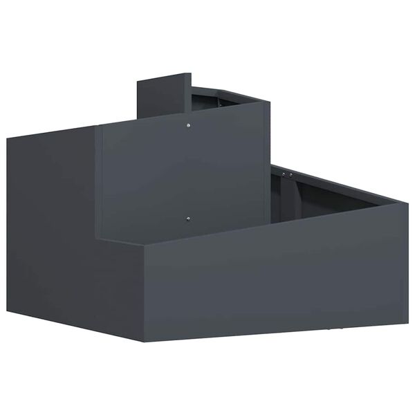 vidaXL Cache-pot de jardin Anthracite 60 x 60 x 50 cm