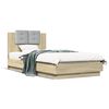 vidaXL Cadre de lit sans matelas ch&ecirc;ne sonoma 75x190 cm