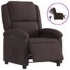 vidaXL Fauteuil inclinable &eacute;lectrique Marron fonc&eacute; Tissu