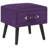 vidaXL Table de chevet Violet fonc&eacute; 40x35x40 cm Velours