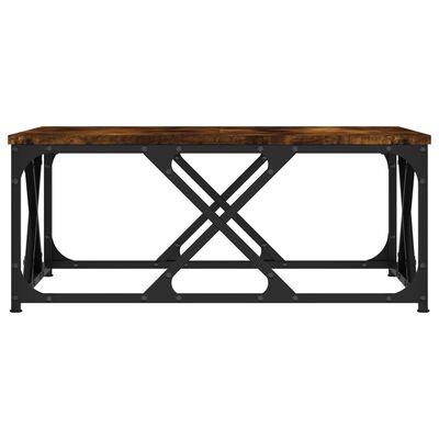 vidaXL Table basse chêne fumé 70x70x30 cm bois d'ingénierie