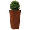 vidaXL Jardini&egrave;res 2 pcs 35x35x75 cm acier r&eacute;sistant aux intemp&eacute;ries