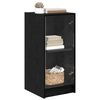 vidaXL Buffet Ch&ecirc;ne noir 35 x 37 x 76 cm Bois d'ing&eacute;nierie
