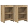 vidaXL Tables de chevet 2 pi&egrave;ces Ch&ecirc;ne artisanal 40 x 30 x 60 cm