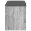 vidaXL Banc d'entr&eacute;e avec coussin Gris Sonoma 83 x 38 x 45 cm