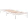 vidaXL Cadre de lit extra long sans matelas 90x210 cm bois massif pin