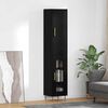 vidaXL Haut Armoire 2 pcs Ch&ecirc;ne noir Bois d'ing&eacute;nierie