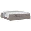 VidaXL Cadre de lit ottoman avec matelas taupe 160x200 cm tissu