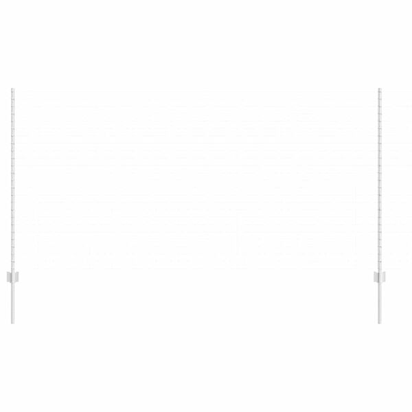 vidaXL Poteau de cl&ocirc;ture. 11 pcs Argent&eacute; 140 cm Acier
