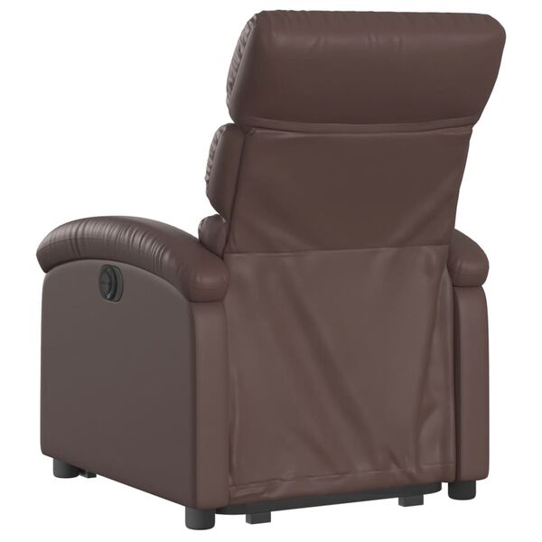 vidaXL Fauteuil inclinable marron similicuir