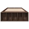 vidaXL Cadre de lit sans matelas ch&ecirc;ne marron 100x200 cm