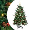 vidaXL Sapin de No&euml;l artificiel Vert 150 cm PVC, m&eacute;tal et plastique