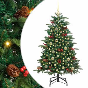 vidaXL Sapin de No&euml;l artificiel Vert 150 cm PVC, m&eacute;tal et plastique