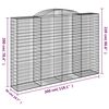 vidaXL Paniers à gabions arqués 9 pcs 300x50x200/220 cm Fer galvanisé