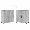 vidaXL Ensemble de mobilier de salle de bain 4 pcs Gris Sonoma