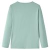 T-shirt enfants &agrave; manches longues menthe moyenne 92