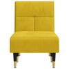 vidaXL Chaise longue jaune velours