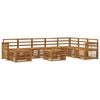 vidaXL Ensemble de canap&eacute;s d'ext&eacute;rieur 7 pc Naturel