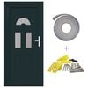 vidaXL Porte Frontale Anthracite 110 x 210 cm PVC