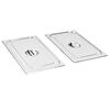 vidaXL Couvercles de plateau 2 pcs GN 1/1 Acier inoxydable