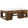 vidaXL Cadre de lit pour enfants avec rangement Ch&ecirc;ne fum&eacute; 75 x 190 cm
