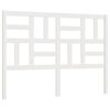 vidaXL T&ecirc;te de lit Blanc 166x4x104 cm Bois massif de pin