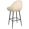 vidaXL Tabouret de bar Cr&egrave;me Velours