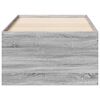 vidaXL Lit de jour avec tiroirs sans matelas sonoma gris 75x190 cm