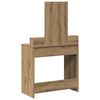 vidaXL Table de Toilette Marron 79 x 41 x 140 cm Bois d'ing&eacute;nierie
